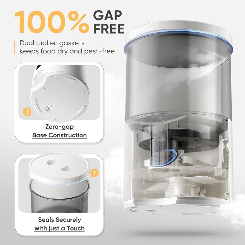 Smart Vacuum Pet Feeder with Camera